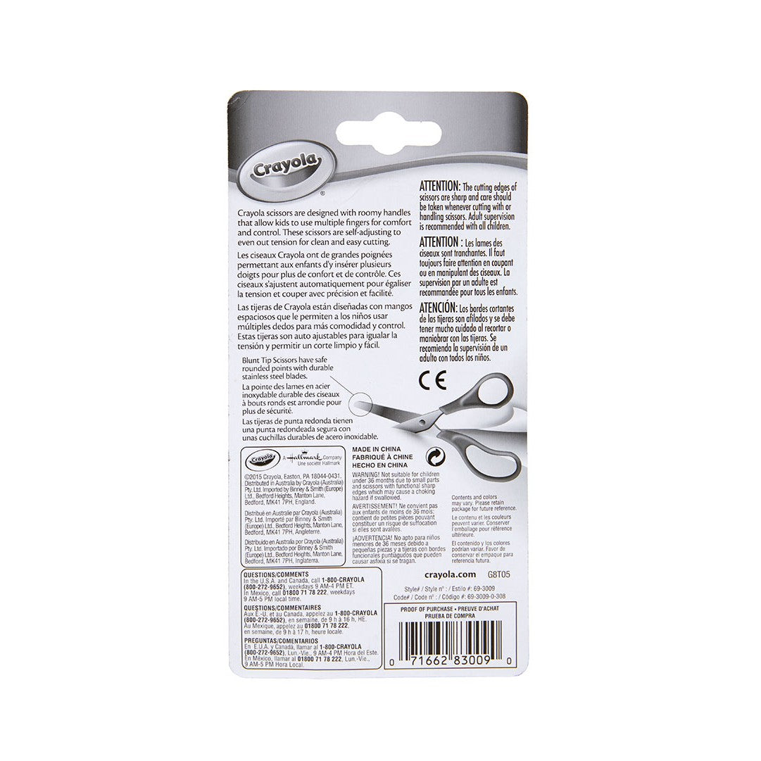 Crayola 69-3009 Blunt Tip Scissors, Metal Blade