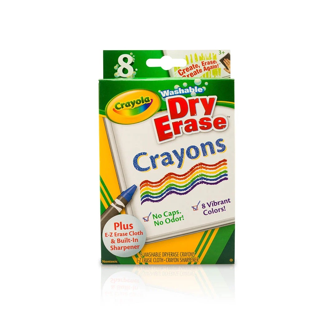 Crayola 98-5200 8 ct. Dry-Erase Crayons, Large Size