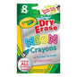 Crayola 98-8605 8 ct. Dry-Erase Crayons, Neon, Large Size