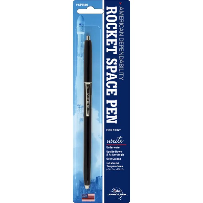 Fisher SPR84 Rocket Space Pen, Pressurized Black, Fine