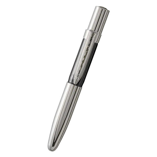 Fisher INFBTN-4 Infinium Pen with Chrome and Black Titanium Finish, Black Ink