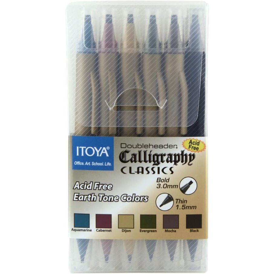 Itoya CL200 Doubleheader, Calligraphy Classics 6pk Assort