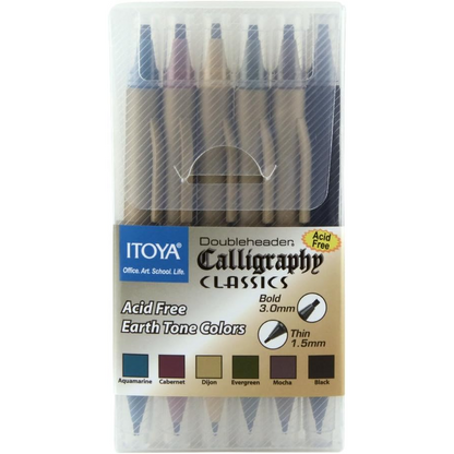 Itoya CL200 Doubleheader, Calligraphy Classics 6pk Assort