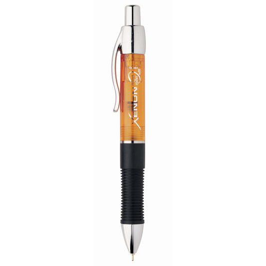 Itoya XE100OR Xenon Retractable Pen with AquaRoller Med Point 1.0m, Amber
