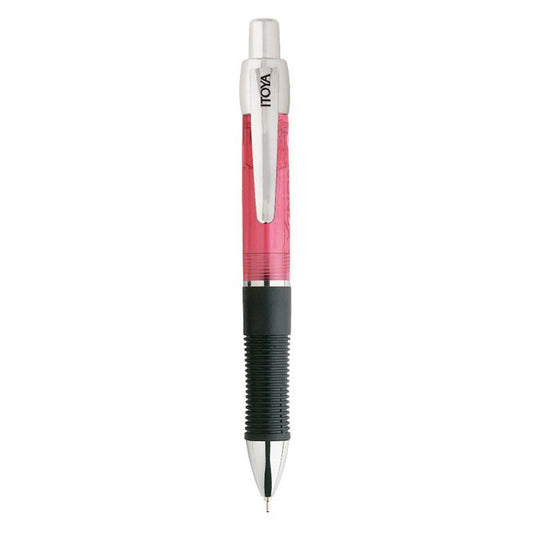 Itoya XE100RD Xenon Retractable Pen with AquaRoller Med Point 1.0m, Lava