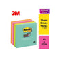 3M 654-6SSCY  Post-it Super Sticky Notes, 3 in x 3 in (76 mm x 76 mm)