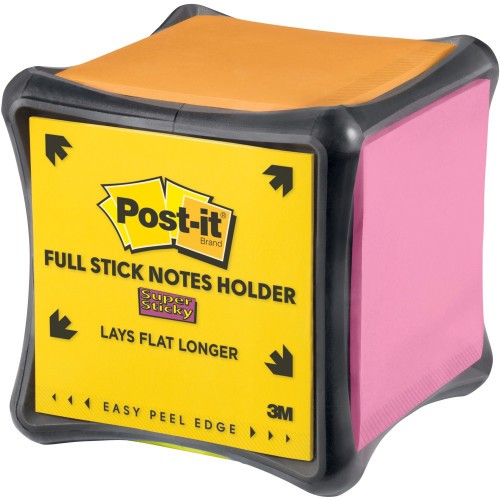 3M F330-CUBEDISP Post-it Note Holder, 3.8 in x 3.8 in x 3.8 in (96,5 mm x 96,5 mm x 96,5 mm)