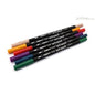 Marvy 1122-6G Le Plume ll Double Ended, Brush and Fine point Modern Art Set of 6