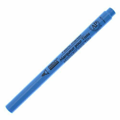 Marvy 522S-F10 Fabric Marker Fine Point Fl Lt Blue