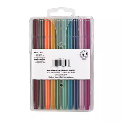 Marvy 4300-10F Le Pen, 0.3mm, 10pc Neon Set