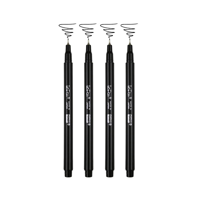 Marvy 4300-4B Le Pen, 0.3mm, 4pc Set Black