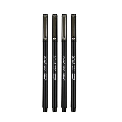 Marvy 4300-4B Le Pen, 0.3mm, 4pc Set Black