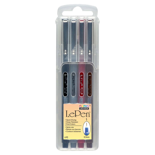 Marvy 4300-4E Le Pen, 0.3mm, 4pc Set
