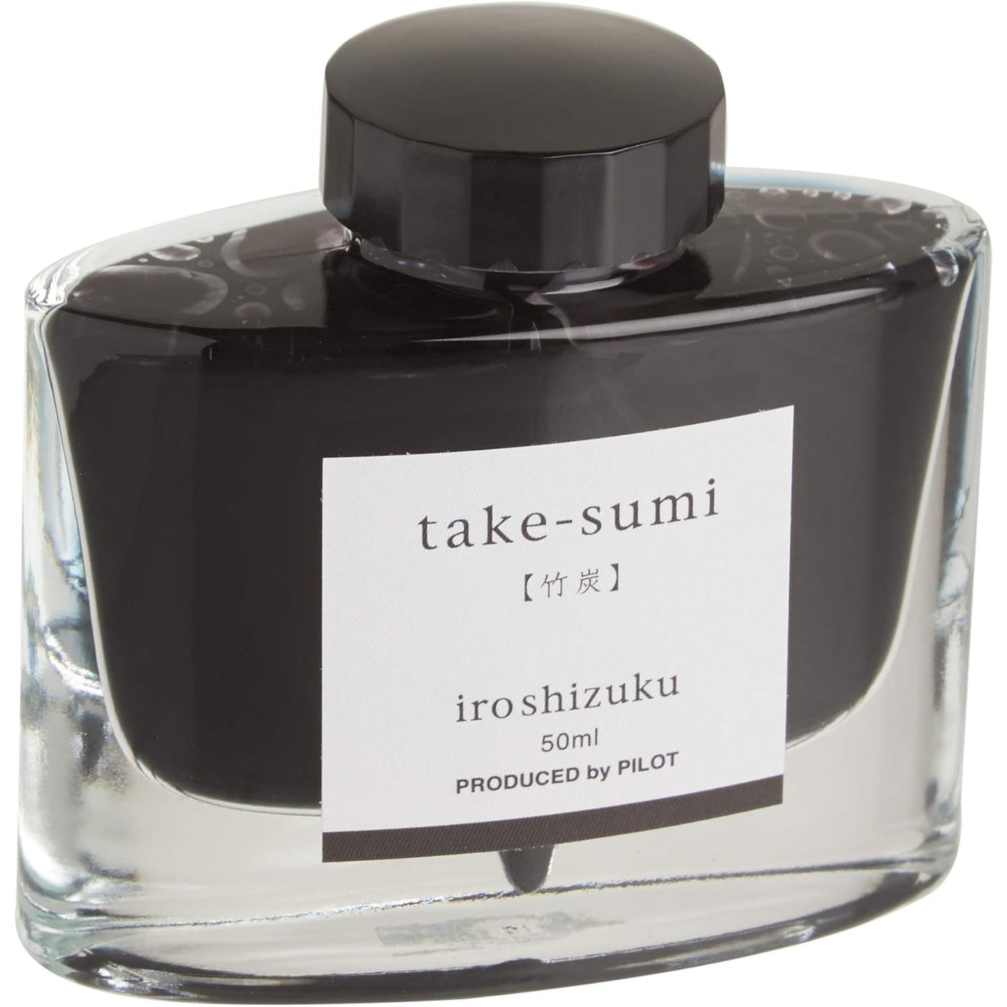 Namiki Iroshizuku Bottled Fountain Pen Ink, Take-Sume (Gray Black), Black