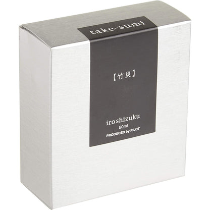 Namiki Iroshizuku Bottled Fountain Pen Ink, Take-Sume (Gray Black), Black