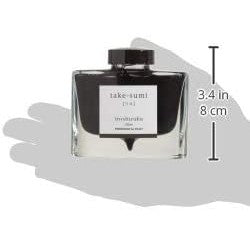 Namiki Iroshizuku Bottled Fountain Pen Ink, Take-Sume (Gray Black), Black