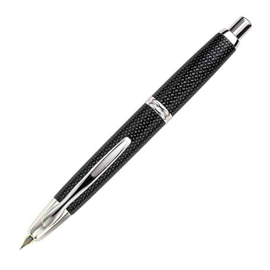 Namiki Vanishing Point Carbon Fountain Pen - Carbon Fiber Grey, Fine Nib (60146)