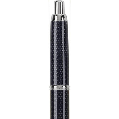 Namiki Vanishing Point Carbon Fountain Pen - Carbon Fiber Blue, Fine Nib (60149)