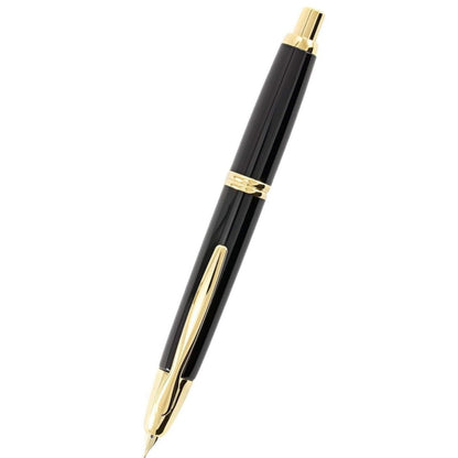 Namiki 60165 Vanishing Point Collection (Pilot Brand/ Gold Accents), Black, Fine Nib Fountain Pen