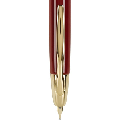 Namiki Vanishing Point Fountain Pen, Red, Gold Accents, Blue Ink, Fine Nib (60167)