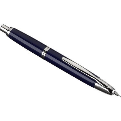 Namiki Vanishing Point Fountain Pen, Blue Barrel, Rhodium Accents, Blue Ink, Medium Nib (60243)