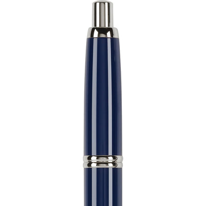 Namiki Vanishing Point Fountain Pen, Blue Barrel, Rhodium Accents, Blue Ink, Medium Nib (60243)