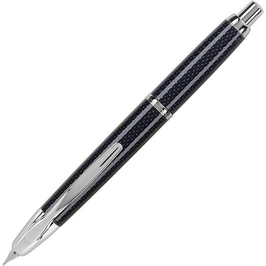 Namiki Vanishing Point Fountain Pen, Blue Carbonesque Barrel, Rhodium Accents, Blue Ink, Medium Nib (60249)