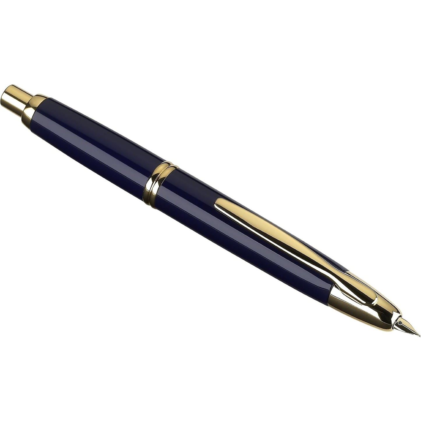 Namiki Vanishing Point Fountain Pen, Blue Barrel, Gold Accents (60266)