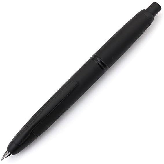 Namiki Vanishing Point Fountain Pen, Matte Black Barrel, Blue Ink, Medium Nib (60581)