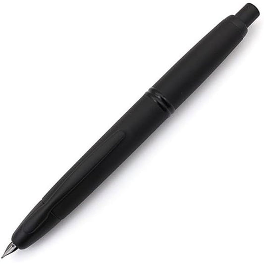 Namiki Vanishing Point Fountain Pen, Matte Black Barrel, Blue Ink, Medium Nib (60581)