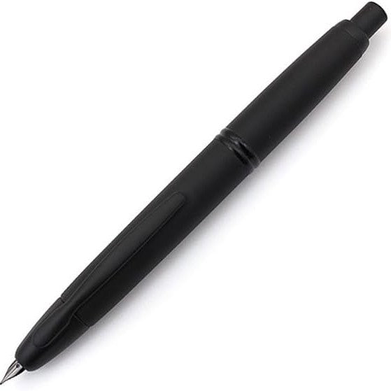 Namiki Vanishing Point Matt Black Fountain Pen - Broad (60582)