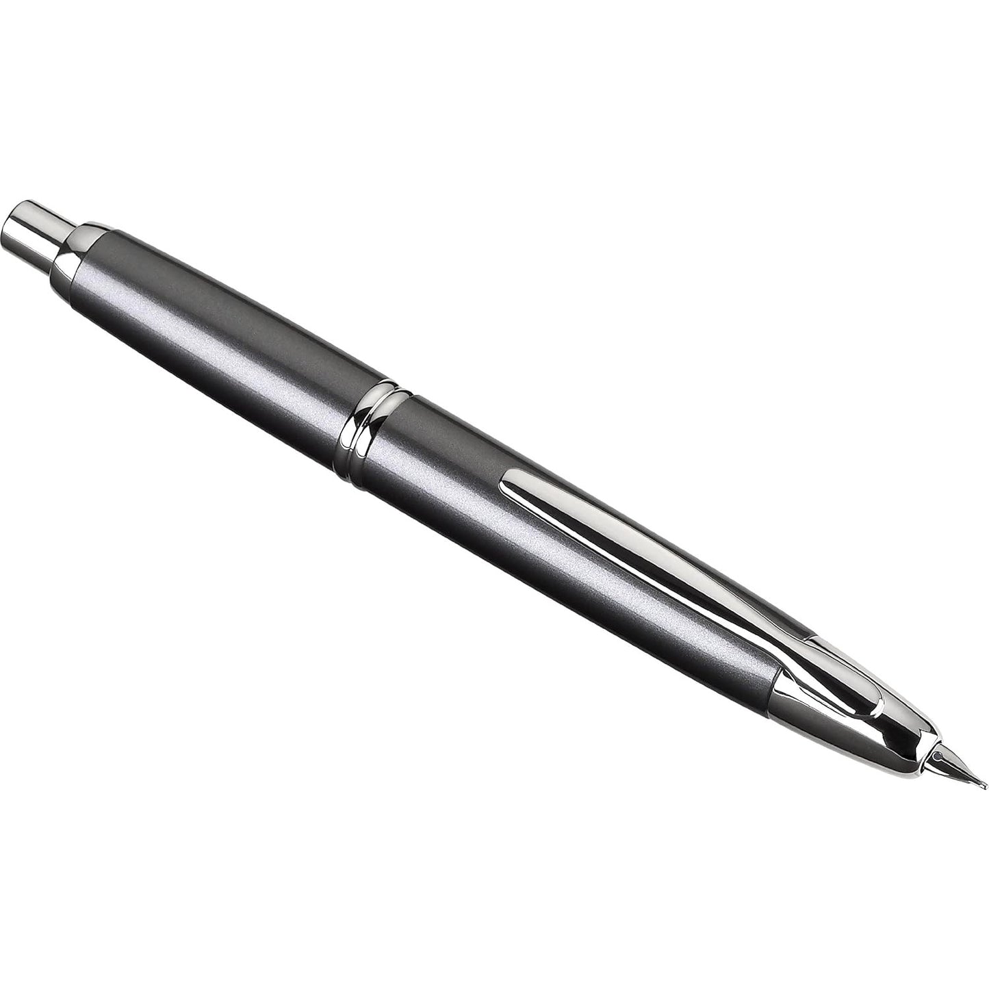 Namiki Vanishing Point Fountain Pen Gun Metal Gray Broad (60633)