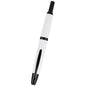 Namiki Vanishing Point Fountain Pen, White & Black, 18k Medium Nib (60747)