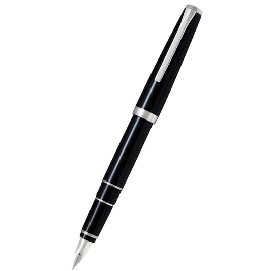 Namiki Falcon Lacquer Fountain Pen - Black, Broad Nib (60770)