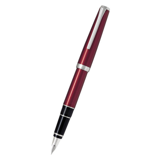 Namiki Metal Falcon Burgundy Fountain Pen-Broad (60773)