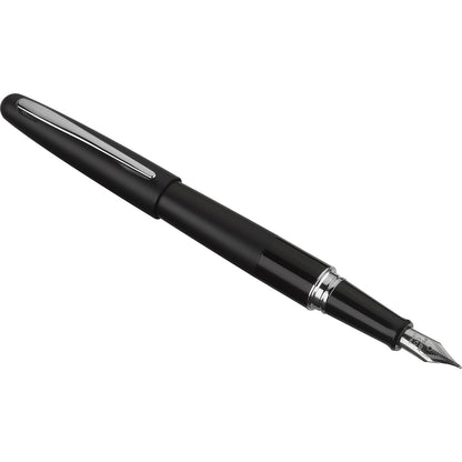 Namiki Metropolitan Fountain Pen, Black Barrel, Classic Design, Fine Nib, Black Ink (91111)