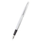 Namiki Metropolitan Fountain Pen, Silver Barrel, Classic Design, Fine Nib, Black Ink (91113)