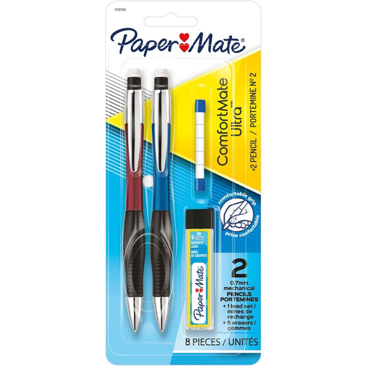 Paper Mate Comfortmate Ultra 0.7mm Str Set Ast 2/Cd