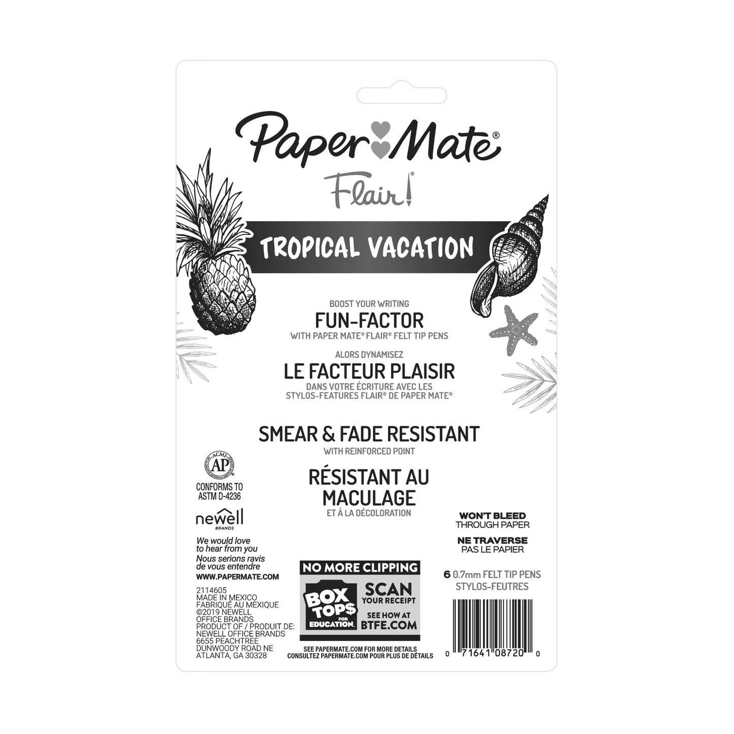 Paper Mate Flair Tropical 6/Cd