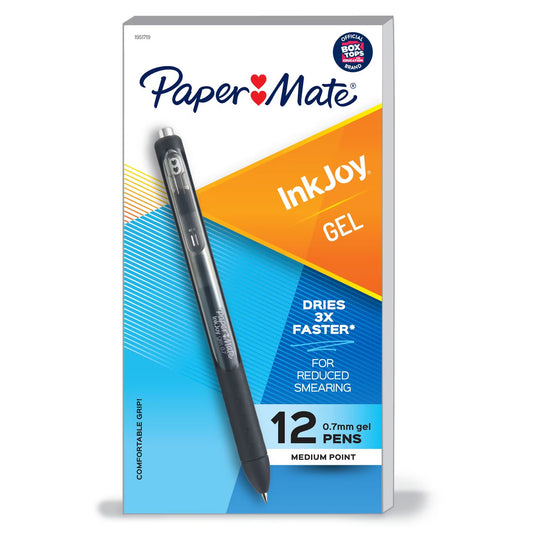 Paper Mate Pm Inkjoy Gel 0.7 12os Black