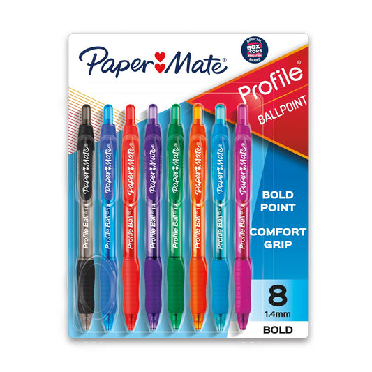 Paper Mate Pm Profile 8ct Asst Us