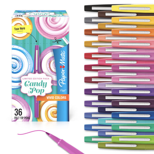 Paper Mate Flair Candy Pop Medium 36/Ct