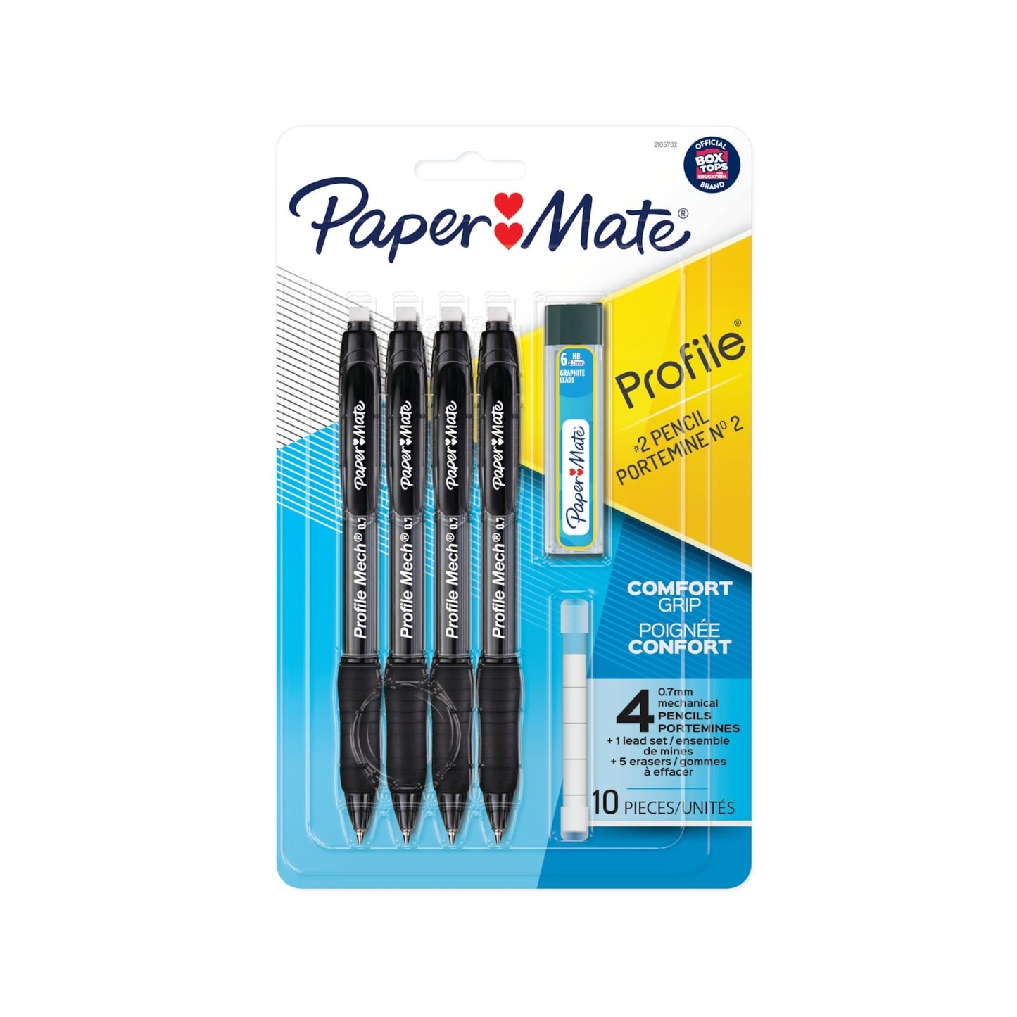 Paper Mate Pm Profile Mp 0.7mm 4cd Blk Ss