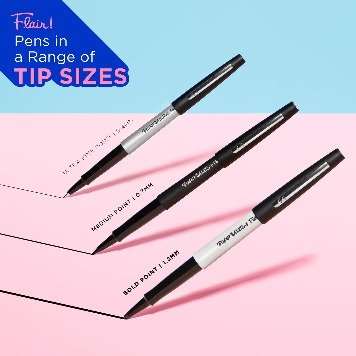 Paper Mate Pm Flair Bold 16ct Card Asst