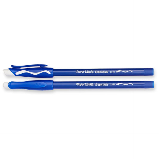 Paper Mate Eraser Mate Stick Bp Med Blue O/S