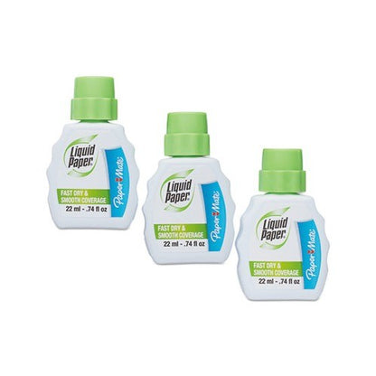 Paper Mate Pm Lp Fast Dry Smooth Coverage Fluid 3cd