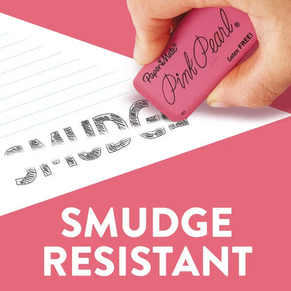 Paper Mate 70520 Pink Pearl Rub Eraser, Medium 100