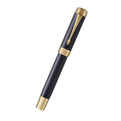 Parker Duofold Prestige Blue CHV GT Fountain Pen-C F GB