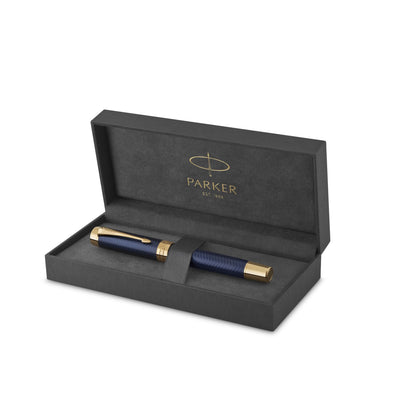 Parker Duofold Prestige Blue CHV GT Fountain Pen-C F GB