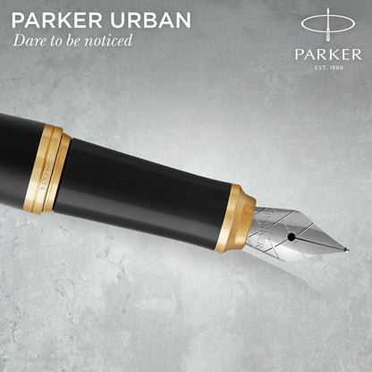 Parker URoller Ball MBlack GT Fountain Pen F GB